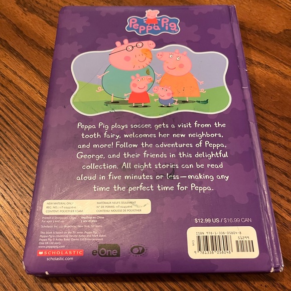 Peppa Pig Five-Minute Peppa Stories kids book - Picture 2 of 13